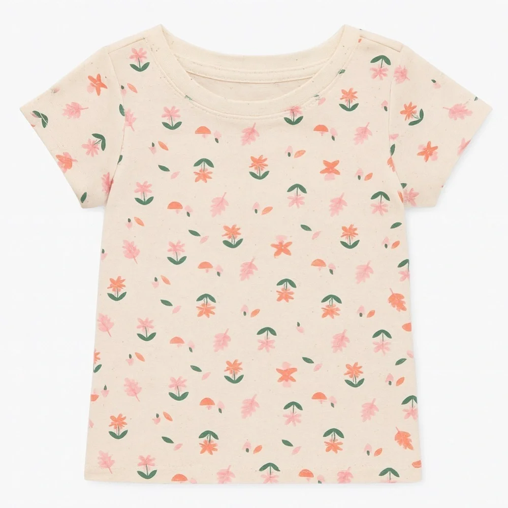 Old Navy Short Sleeve Flower Print T-Shirt